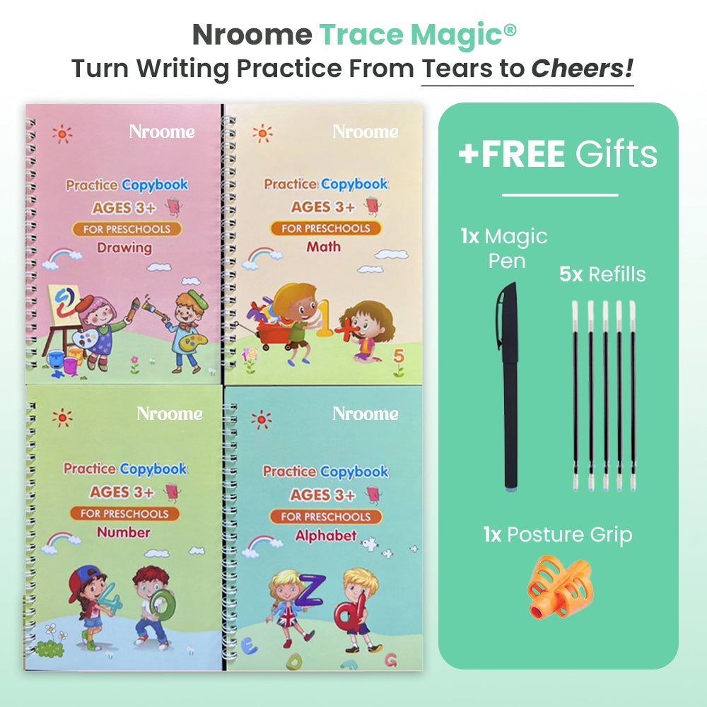 Nroome Trace Magic™ | Turn Writing Practice From Tears to Cheers!